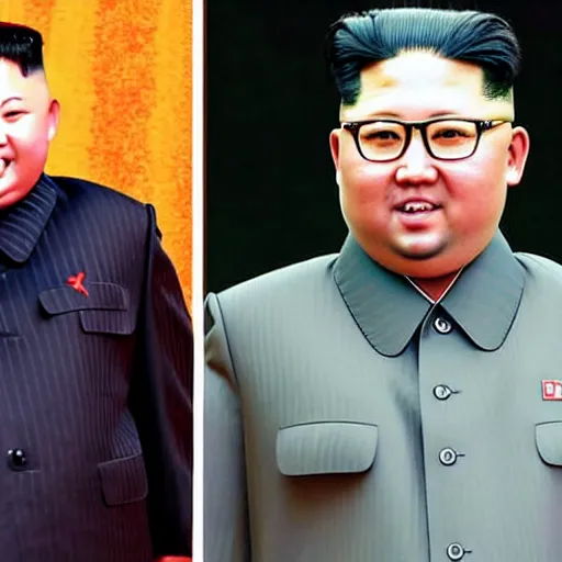 Image similar to kim jong - un as chad