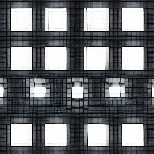 Image similar to grid of square eyecubes lashes reflections