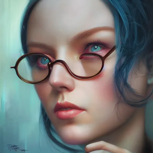 Image similar to Lofi portrait by Stanley Artgerm and Tom Bagshaw and Tristan Eaton