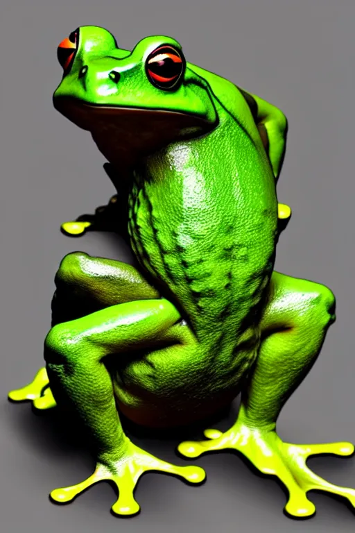 Prompt: frog - man hybrid, photorealistic, highly detailed,