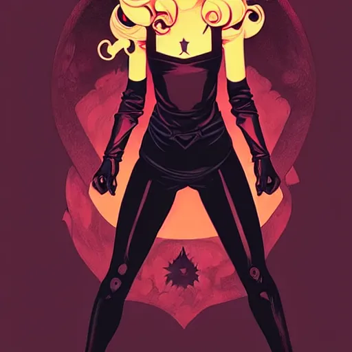 Image similar to rafael albuquerque comic art, peter mohrbacher, steve niles, phil noto, artgerm, pretty maisie williams witch, symmetrical eyes, long blonde hair