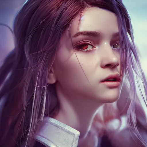 Prompt: beautiful girl character concept style trending on artstation concept art detailed octane render cinematic photo-realistic 8k high detailed