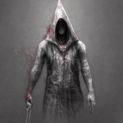 Prompt: Pyramid Head, Silent Hill, digital art, highly detailed