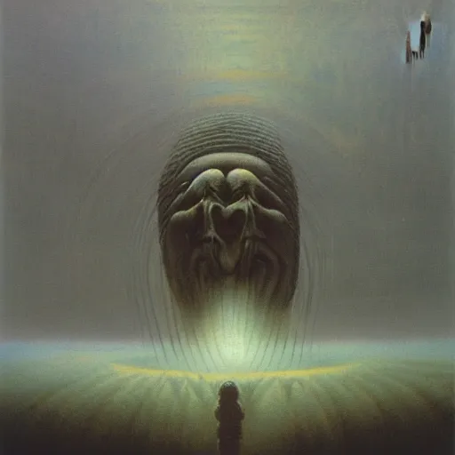 Image similar to ahvaz kamikaze zdzisław beksinski