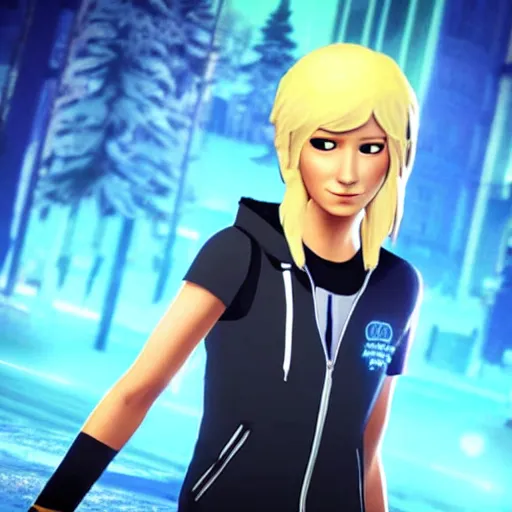 Image similar to chloe price with ice powers