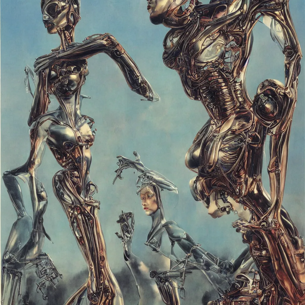 Prompt: anatomical depiction of a beautiful alien femme biology, latex domme, extraterrestrial, sharp focus, by james gurney, by bruce pennington, by yoshitaka amano, ornate portrait, high quality