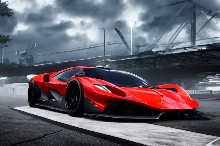 Image similar to photo wallpaper sport car gran turismo 7 forza horizon need for speed fast and furious 5 unreal engine supercar hypercar game concept car octane render, 4 khd 2 0 2 2 3 d cgi rtx style chrome reflexion global illumination ray tracing hdr arstation pixar and disney unreal