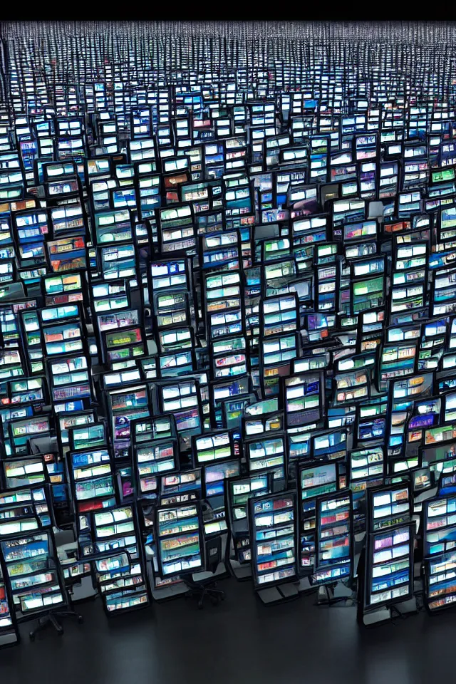 Image similar to billions of stacked computer screens