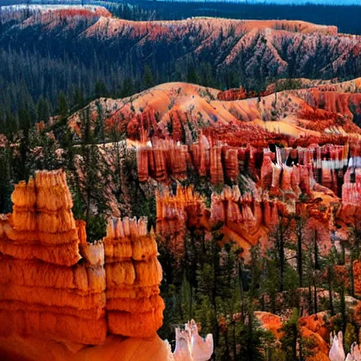 Prompt: beautiful landscape of bryce canyon