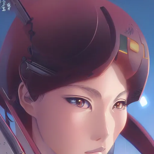 Prompt: An anime portrait of beautiful female pilot , still from Robotech 1985 by Stanley Artgerm Lau ,WLOP, Ilya Kuvshinov ,James Jean, Andrei Riabovitchev , symmetrical