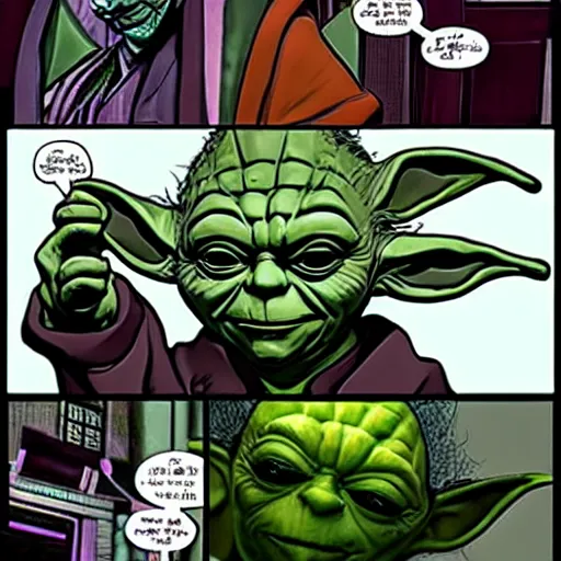 Image similar to Yoda as The Joker