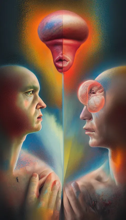 Image similar to the two complementary forces that make up all aspects and phenomena of life, by Sam Spratt