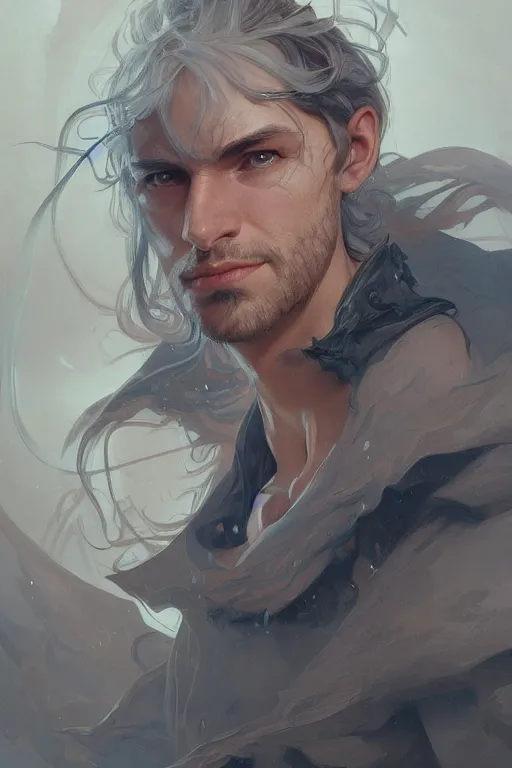 Prompt: portrait of a man named ARMR, D&D, fantasy, highly detailed, digital painting, artstation, concept art, smooth, sharp focus, illustration, art by artgerm and greg rutkowski and alphonse mucha