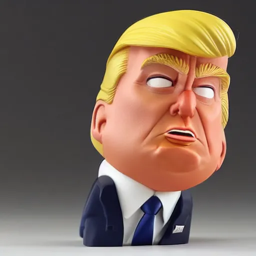 Prompt: Donald trump figurine by Pixar angry