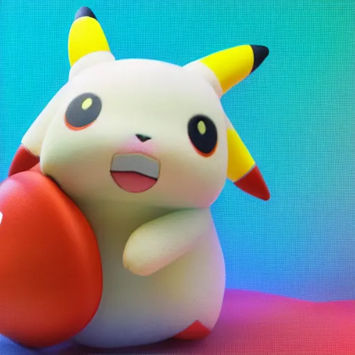 Image similar to pokemon cutie stuffed animal friends, unreal ungine 5, octane render, cinema 4 d