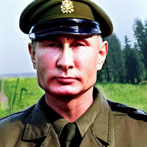 Prompt: Putin starring in saving private Ryan