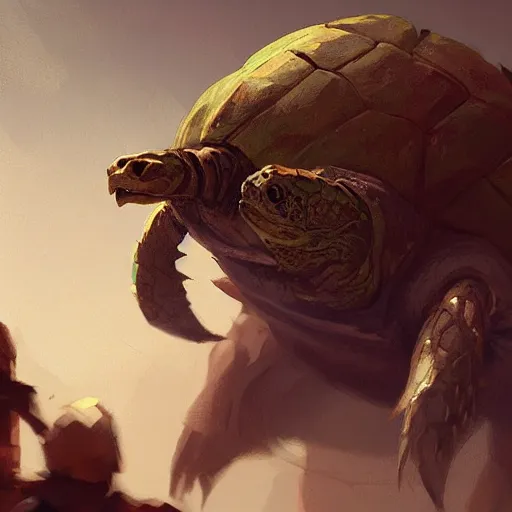 Image similar to snapping tortle by greg rutkowski