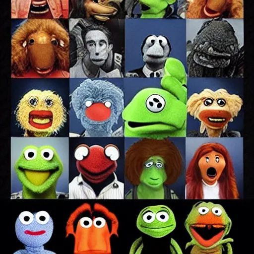 Prompt: The Movie Alien in the style of the muppets