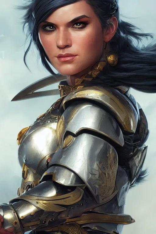 Image similar to amazon valkyrie athena, d & d, fantasy, portrait, highly detailed, headshot, digital painting, trending on artstation, concept art, sharp focus, illustration, art by artgerm and greg rutkowski and magali villeneuve