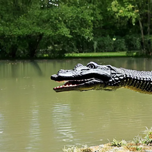 Prompt: alligator cannon