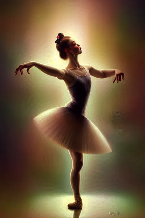 Image similar to giesha prima ballerina by bayard wu, anna podedworna, gaston bussiere, greg rutkowski