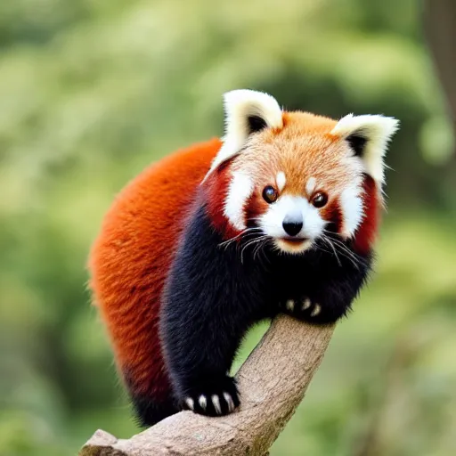 Prompt: a photo from national geographic of the cutest red panda ever, 4 k, detailed