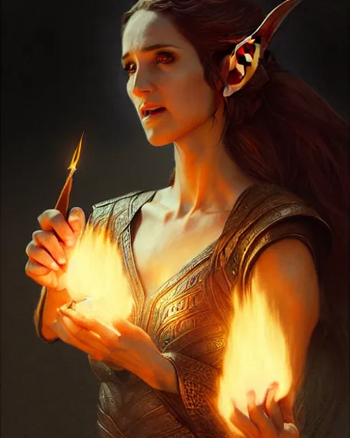 Image similar to a female elvish sorceress casting a fireball | | pencil sketch, realistic shaded, fine details, realistic shaded lighting poster by greg rutkowski, magali villeneuve, artgerm, jeremy lipkin and michael garmash and rob rey