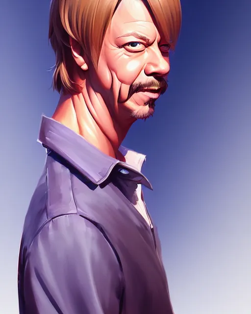 Image similar to buff david spade, portrait shinkai makoto studio ghibli studio key hideaki anno sakimichan stanley artgerm lau rossdraws james jean marc simonetti elegant highly detailed digital painting artstation pixiv