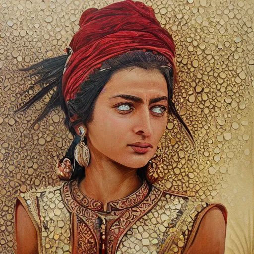 Image similar to Kurdish translator, award winning painting, incredibly detailed, extremely detailed, trending on artstation, extremely hyperealistic, 8k hd