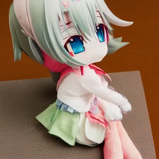 Image similar to cute fumo plush of a girl who tried so hard and got so far but in the end it didn't even matter, anime girl