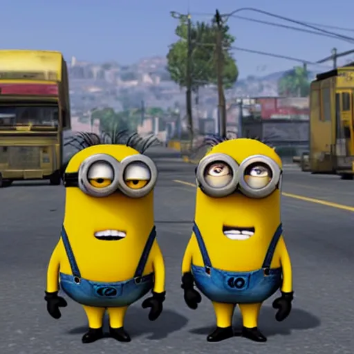 Image similar to minions in gta