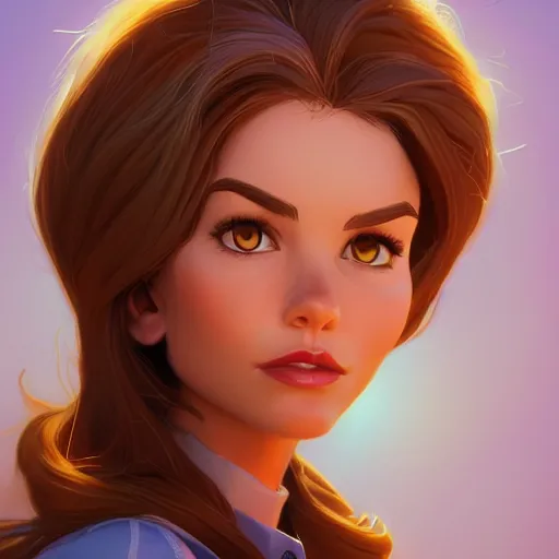 Image similar to Portrait of Sofia Vergara, mattepainting concept Blizzard pixar maya engine on stylized background splash comics global illumination lighting artstation lois van baarle, ilya kuvshinov, rossdraws