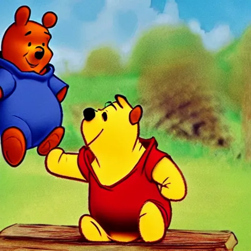 Prompt: bootleg Winnie the Pooh