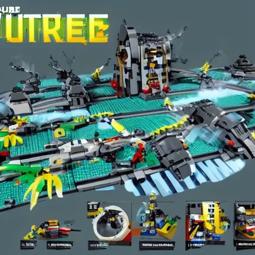 Image similar to future content concept art design for the video LEGO Universe