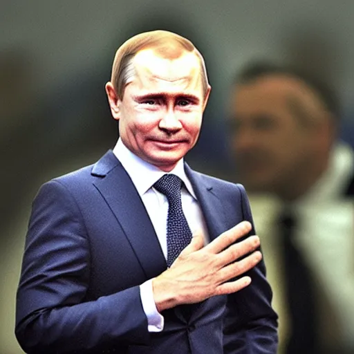 Image similar to medvedev and putin merged person