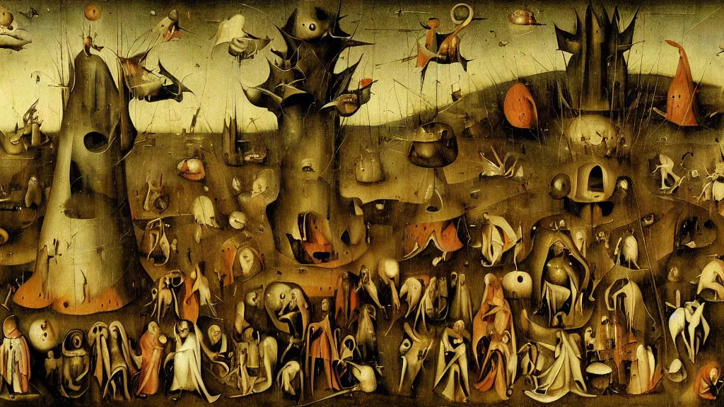 Image similar to purgatory by hieronymus bosch