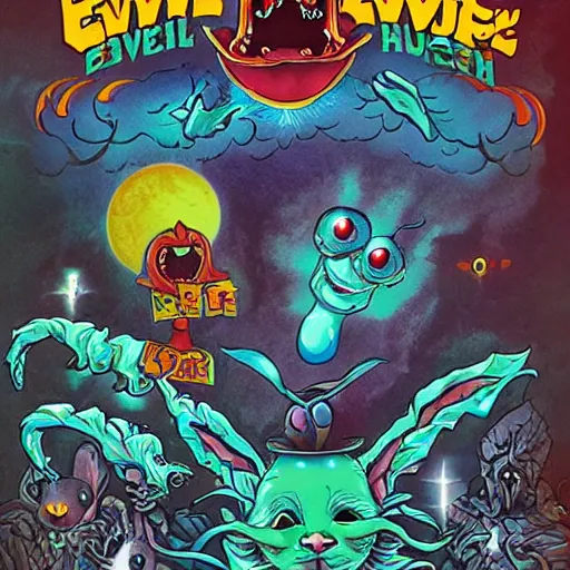 Image similar to evil rabbit cosmic horror