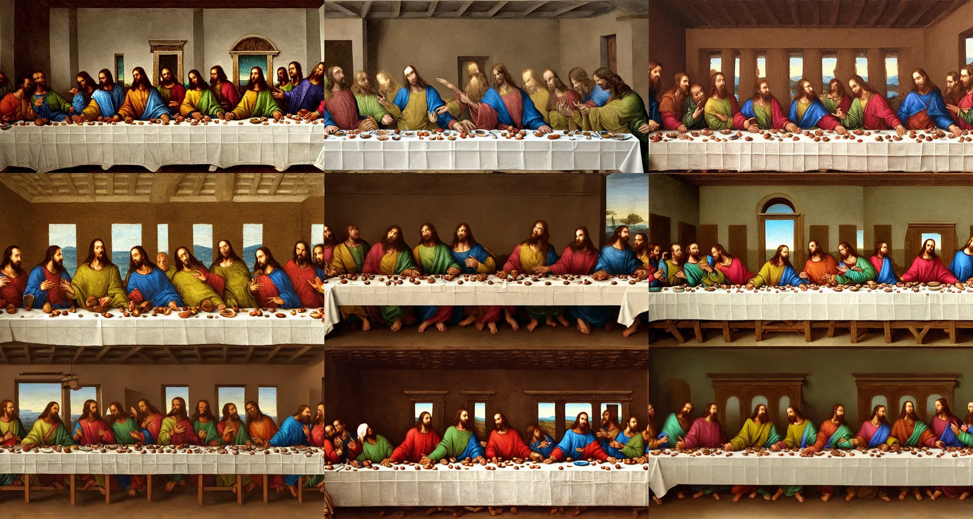 Prompt: Bananas in The Last Supper