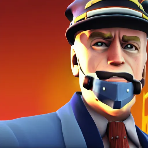 Image similar to joe Biden in tf2, cinematic, 8k