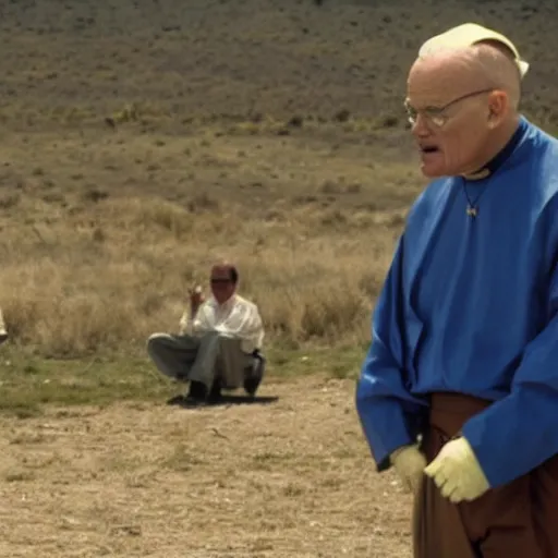 Image similar to john paul ii in breaking bad with walter white