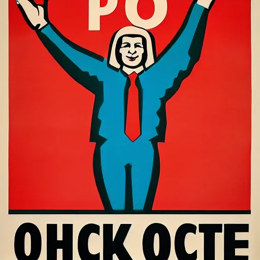 Prompt: soviet propaganda art of microsoft office