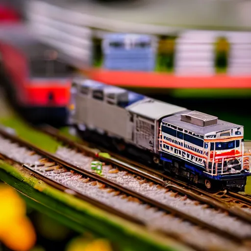 Image similar to macro photo of a miniature ho scale world trade center, taken with canon 8 0 d, canon 1 0 0 mm f / 2. 8