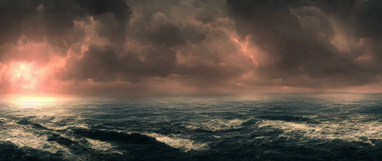 Prompt: ocean monster atmospheric volumetric dramatic lighting cinematic establishing shot extremely high detail foto realistic cinematic lighting post processed