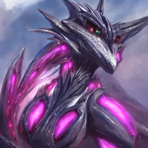 Image similar to very close up foot pov shot, hyperdetailed elegant beautiful stunning hot anthropomorphic mecha giantess female dragon, sprawling on beach, showing detailed dragon paws to camera, sharp claws, soft pads, sharp silver armor, fuchsia skin, anthro dragon art, warframe destiny fanart, furry paws furry, furaffinity, deviantart, octane, ekasportal