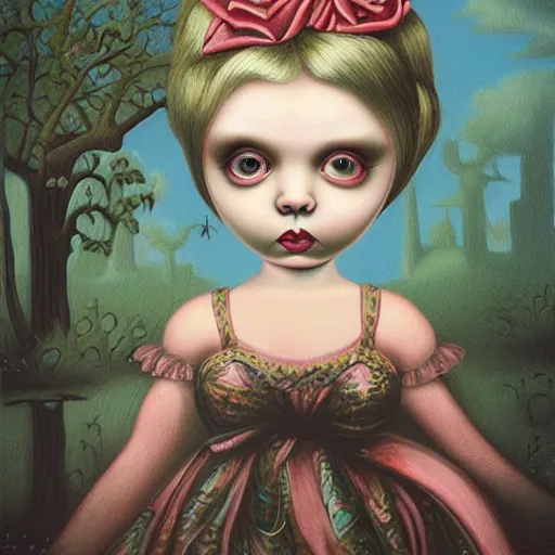 Prompt: artwork in the style of Mark Ryden