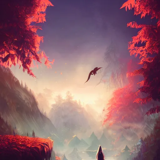 Image similar to Vampire traveling through a beautiful world, intricate, elegant, fantasy, highly detailed, digital painting, concept art, sharp focus, illustration, beautiful volumetric lighting, epic light, artstation, magic hour lighting, colorful, sunshine, springtime, art by Sylvain Sarrailh