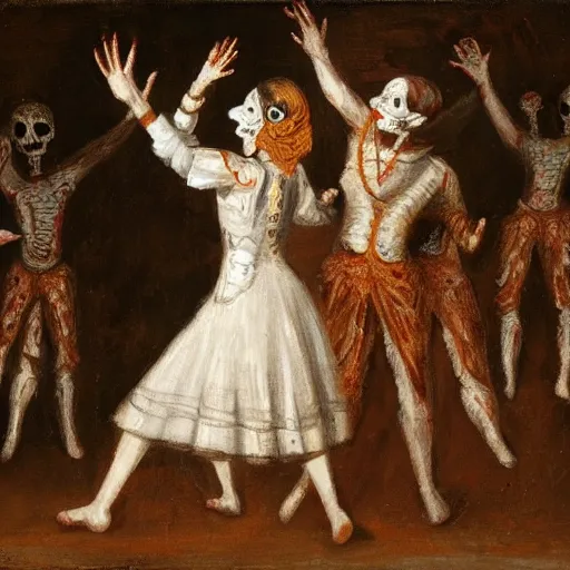 Image similar to the dance of the dead