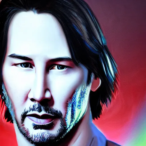 Image similar to young Keanu Reeves illustrated by bijou karman, detailed, 4k