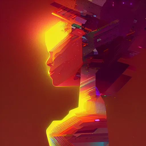 Image similar to a goddess by Petros Afshar and Beeple