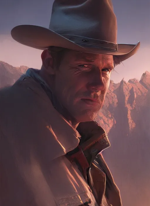 Prompt: portrait, Cowboy hero, dramatic lighting, cinematic, establishing shot, extremly high detail, foto realistic, cinematic lighting, post processed, concept art, artstation, matte painting, style by eddie mendoza, raphael lacoste, alex ross